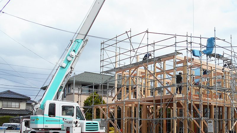 賀露の家、建前です